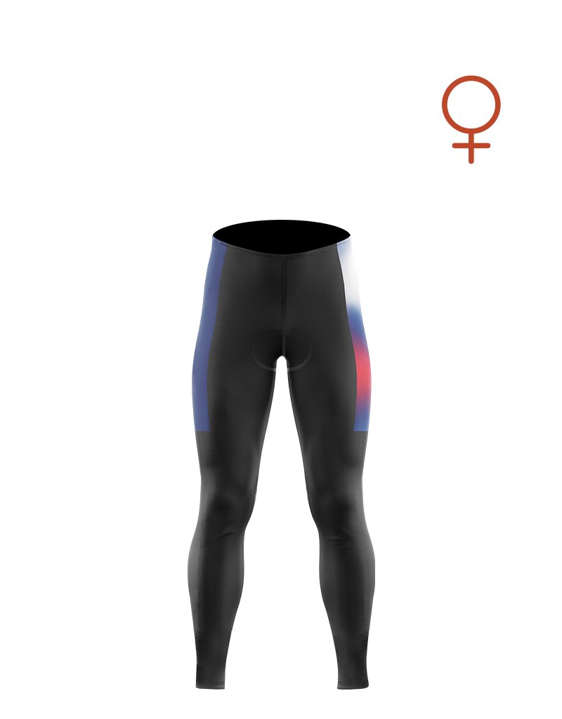 Cuissard long vélo hiver sans bretelles Femme - Confort