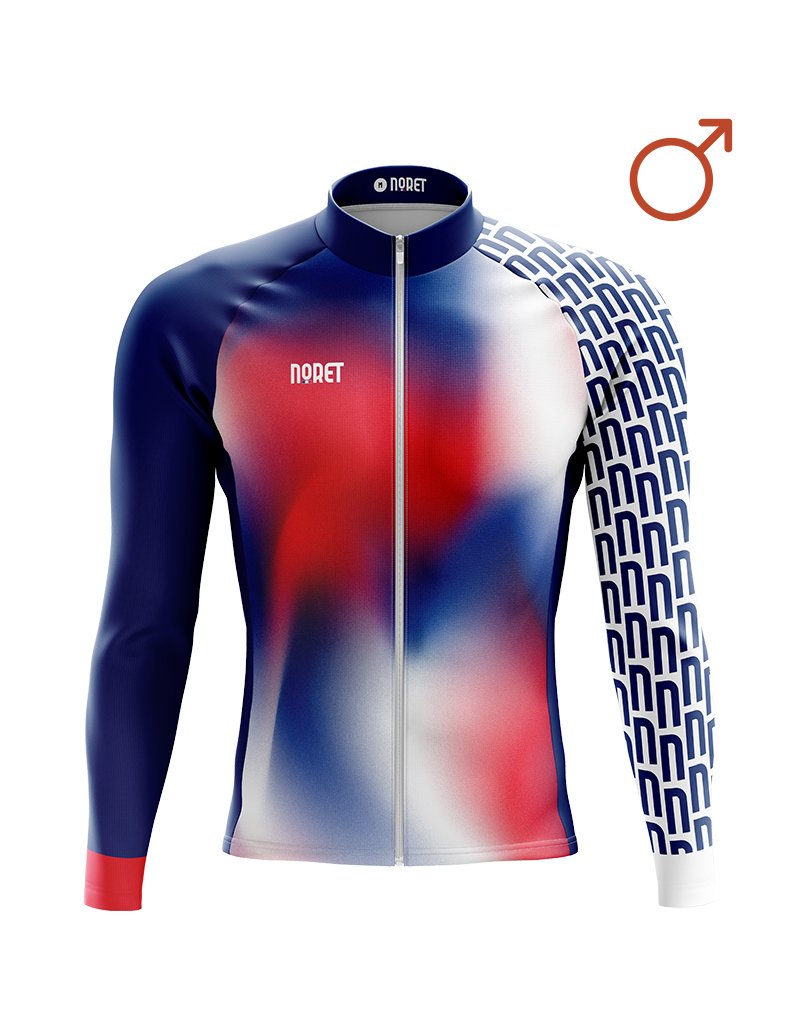 Maillot vélo mi-saison manches longues Homme - Confort 